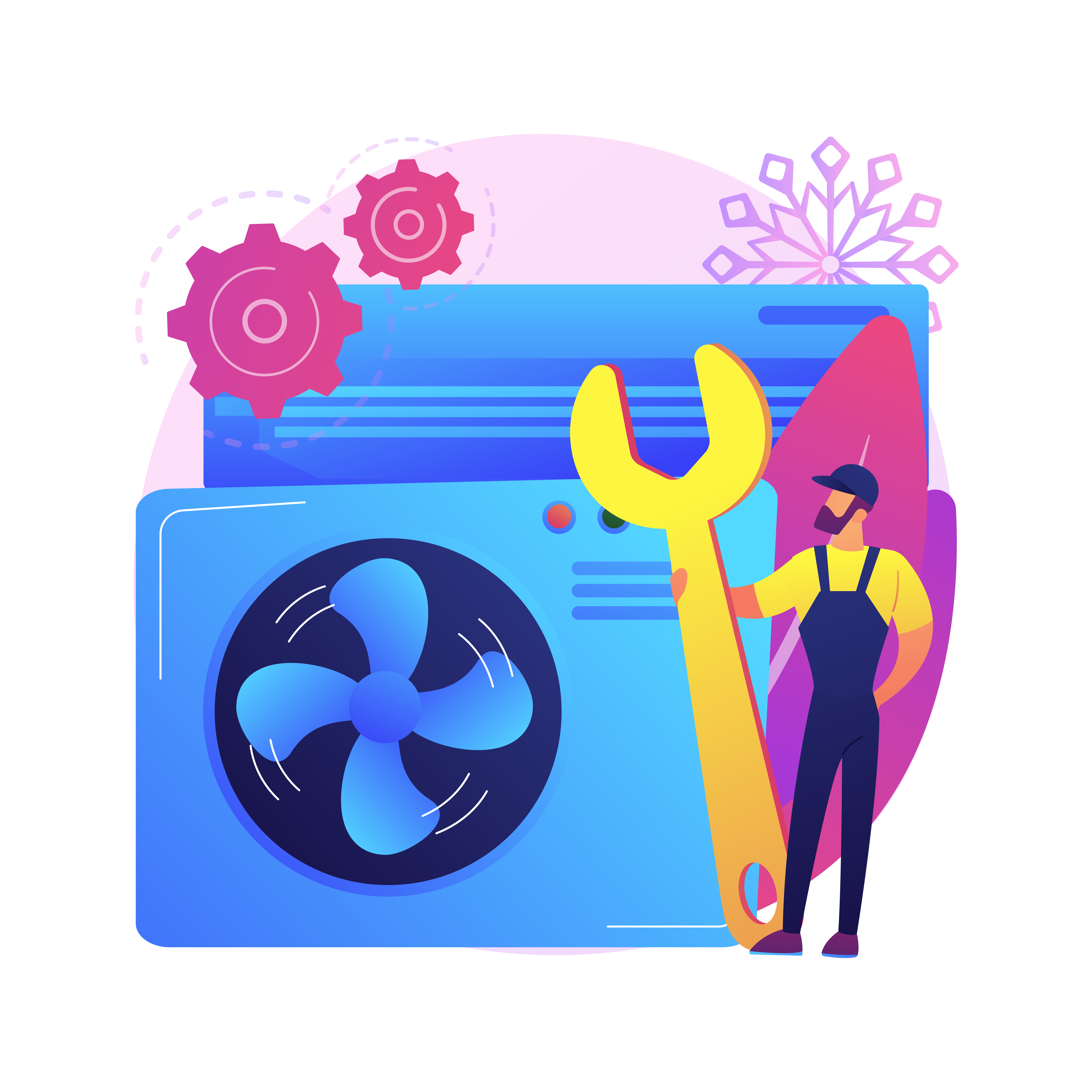 Web solutions illustration